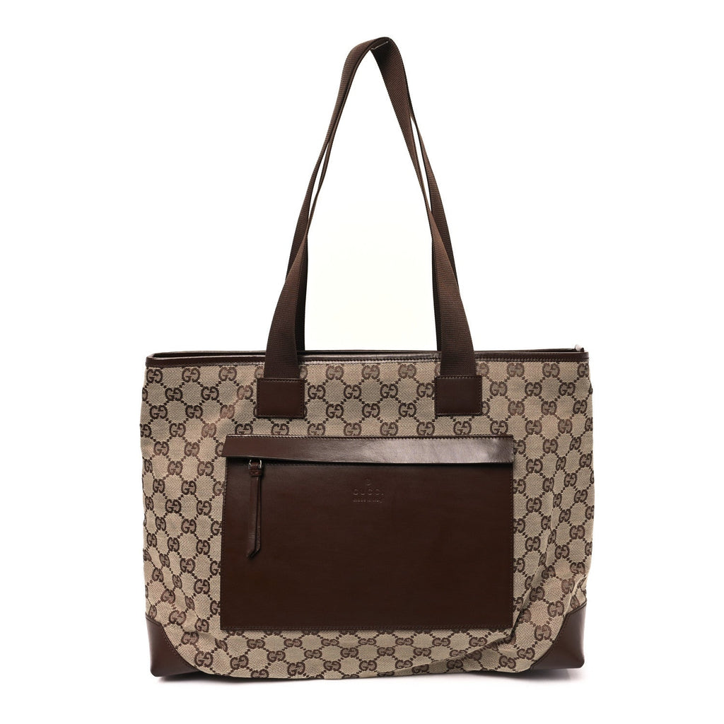 Monogram Tote Bag Brown