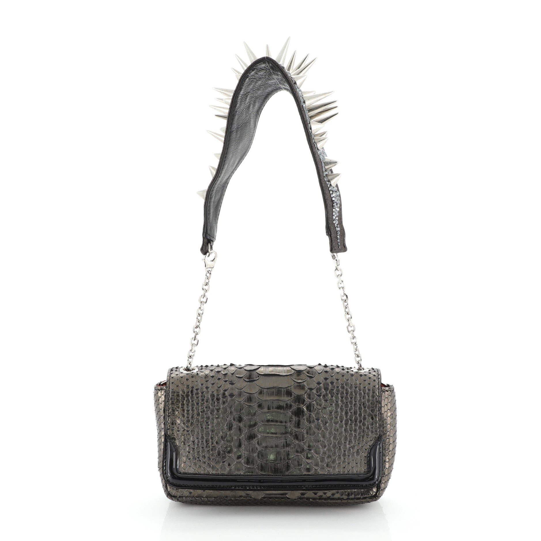 Artemis Shoulder Bag Spiked Python Mini