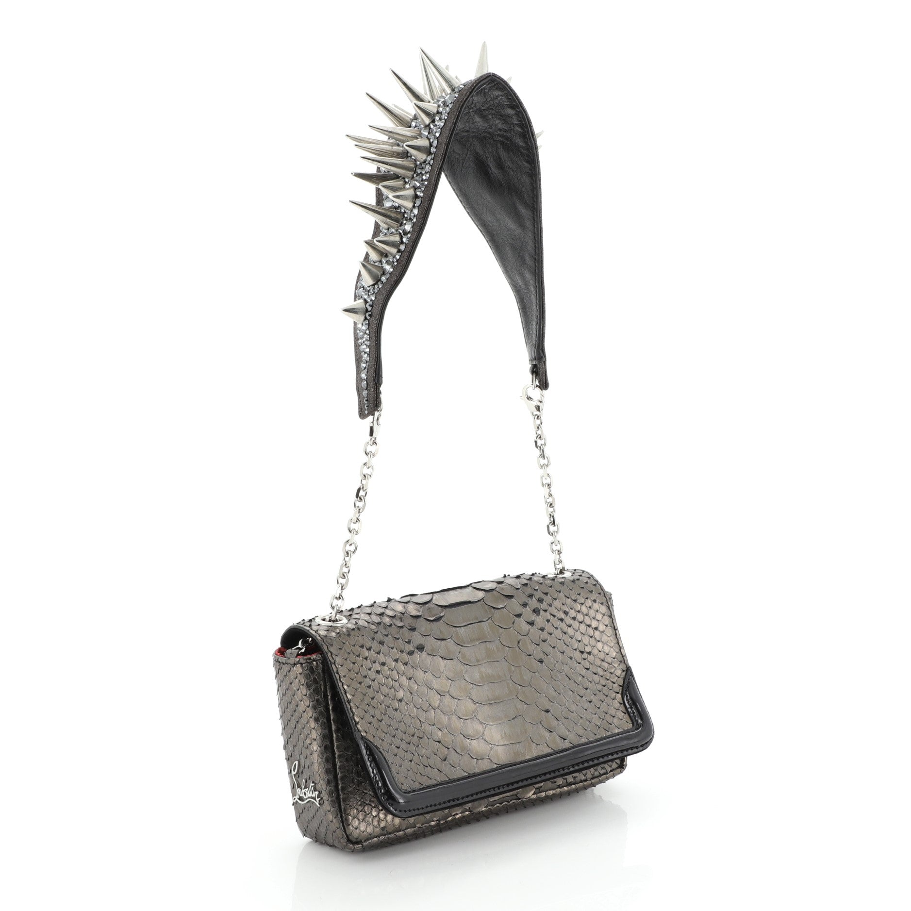 Artemis Shoulder Bag Spiked Python Mini
