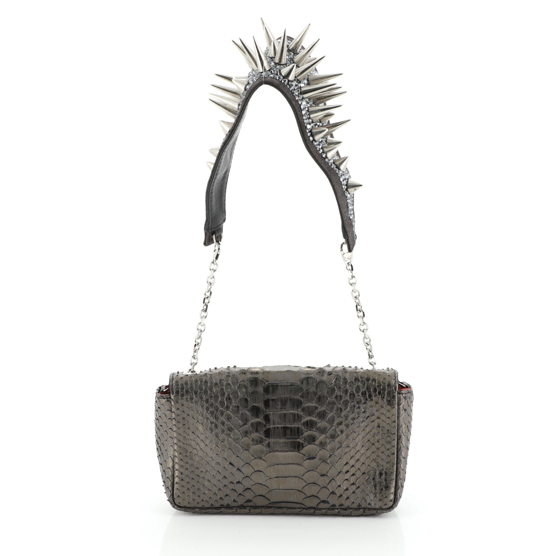 Artemis Shoulder Bag Spiked Python Mini