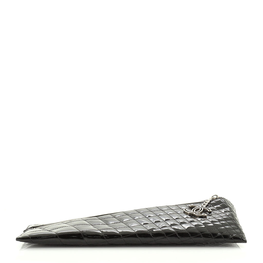 Kaleidoscope Clutch Quilted Patent Large