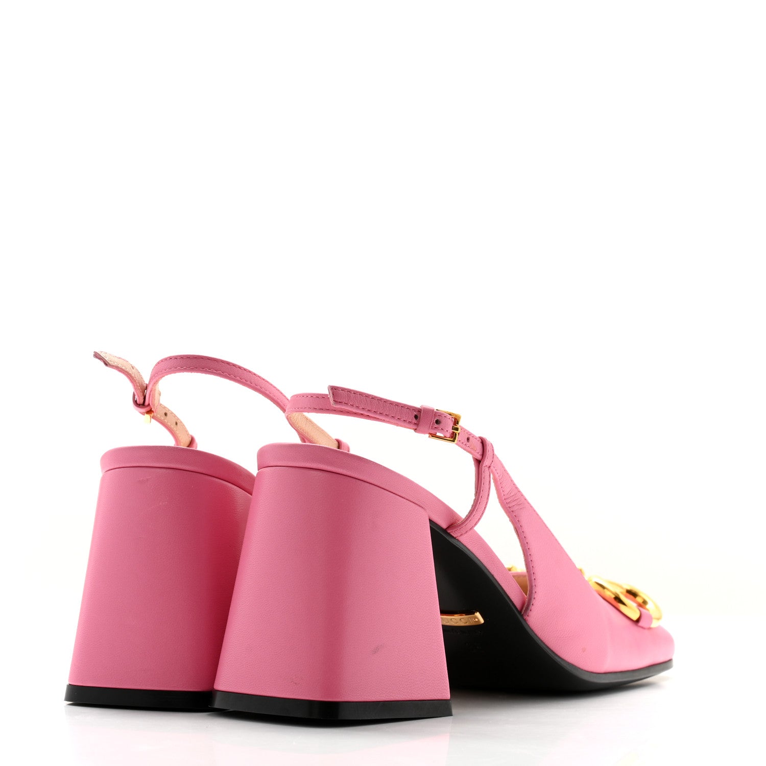 Malaga Kid Horsebit 75mm Slingback Pumps 36 Pink