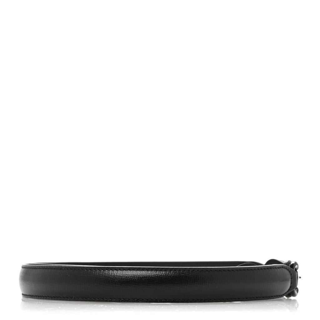 Efesto Leather Womens Horsebit 15/23mm Belt 90 36 Black