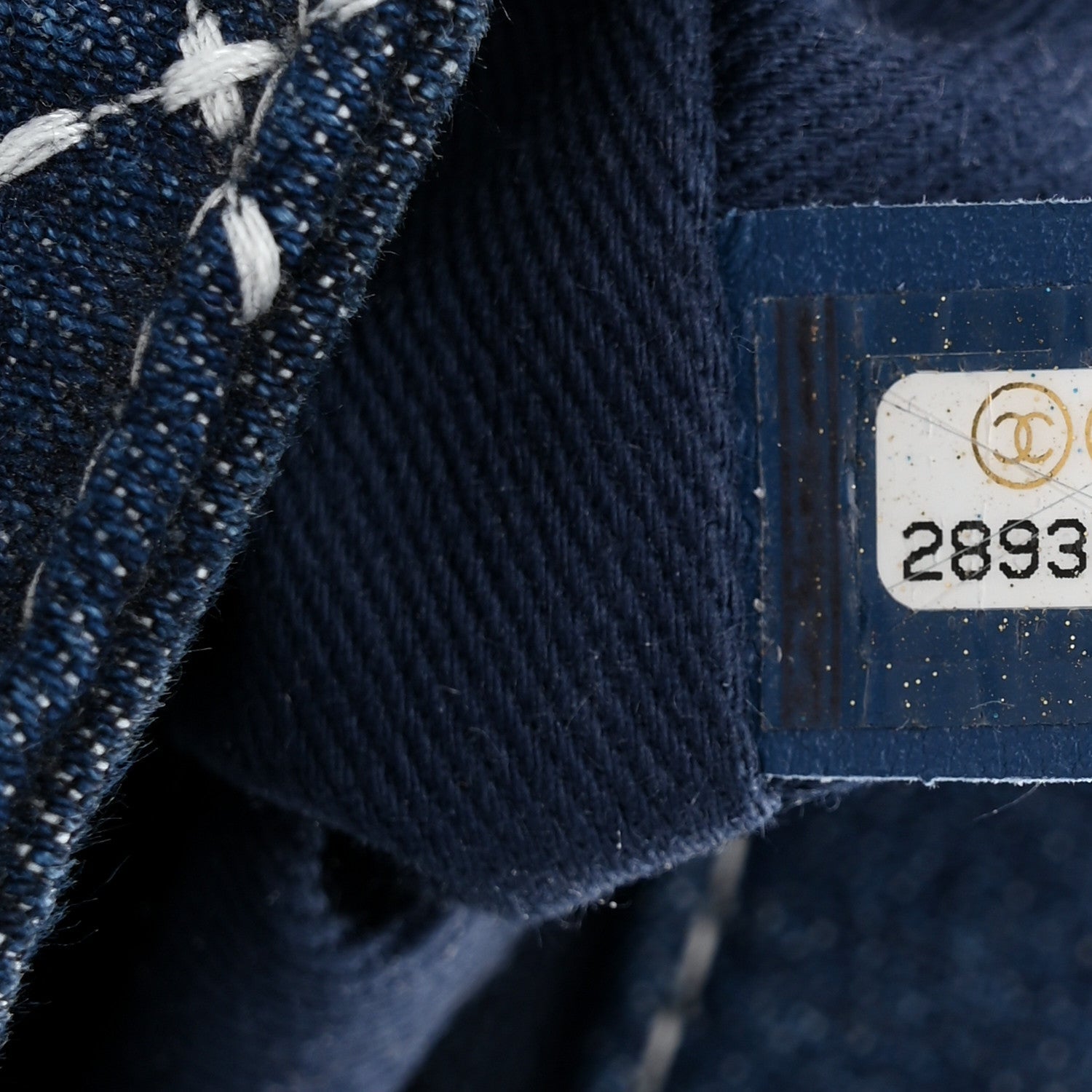 Denim Quilted Medium Denim Trip Single Flap Blue