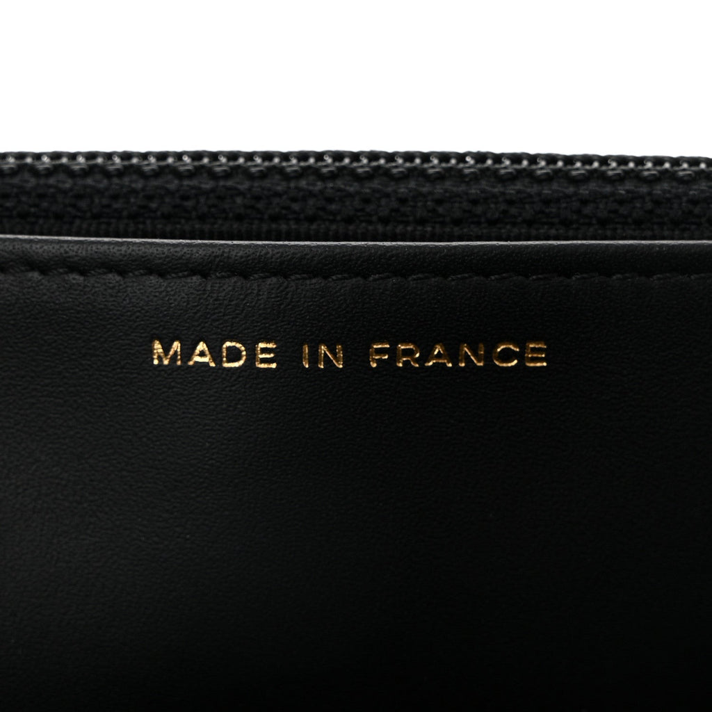 Aged Calfskin Lucky Charms Casino 2.55 Reissue Wallet on Chain WOC Black