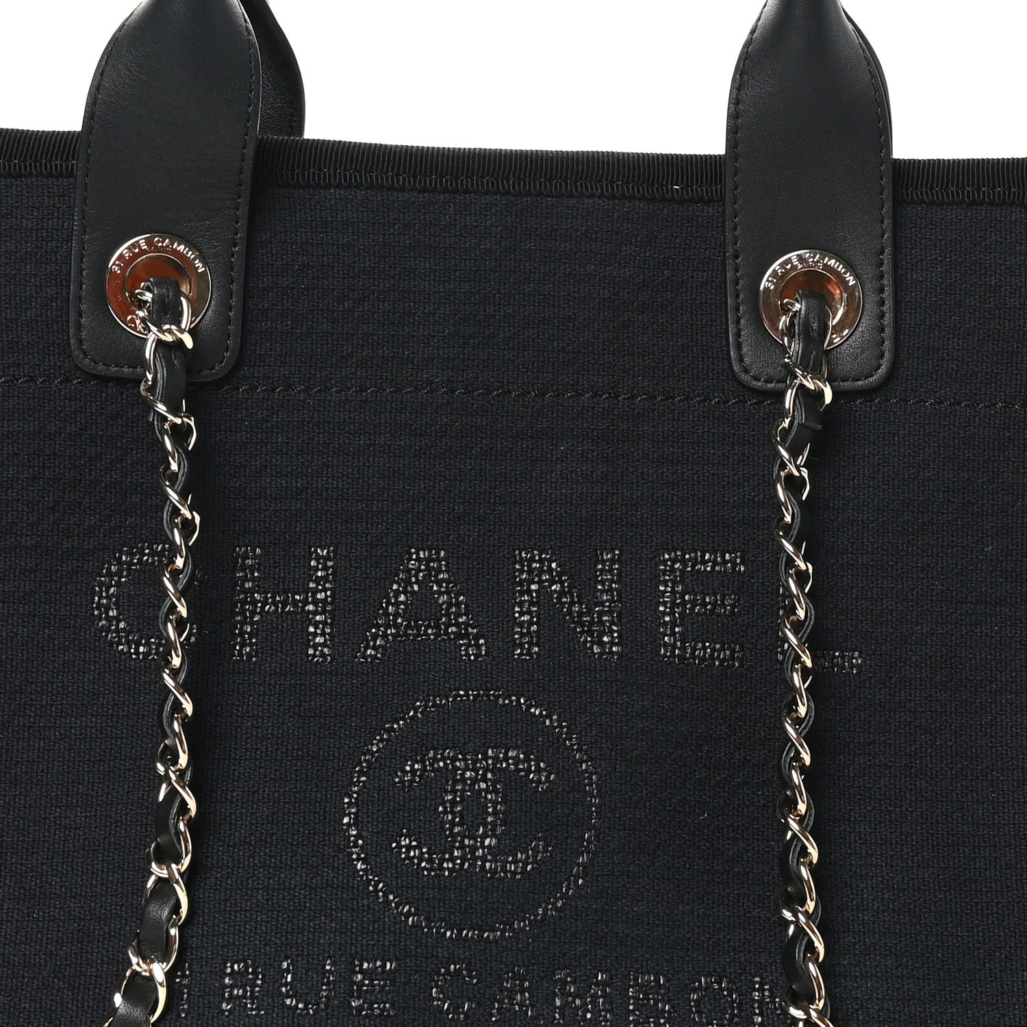 Mixed Fibers Small Deauville Tote Black