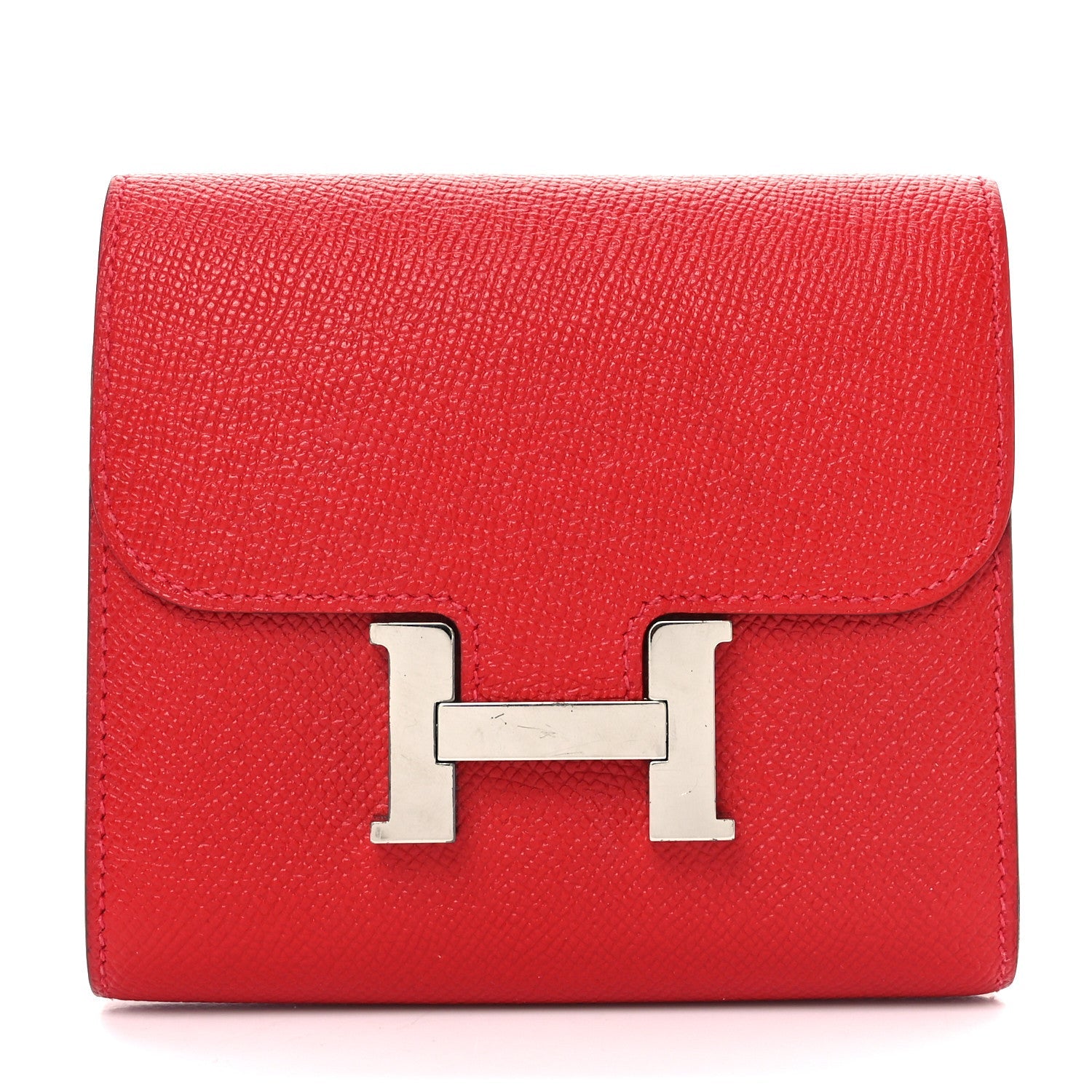 Epsom Constance Compact Passant Wallet Rouge Casaque