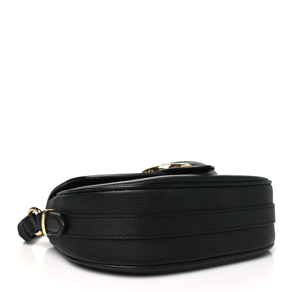 Grained Calfskin LV Pont 9 Soft MM Black