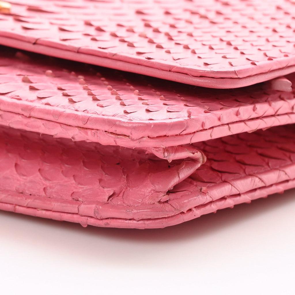 Snakeskin Wallet On Chain WOC Pink