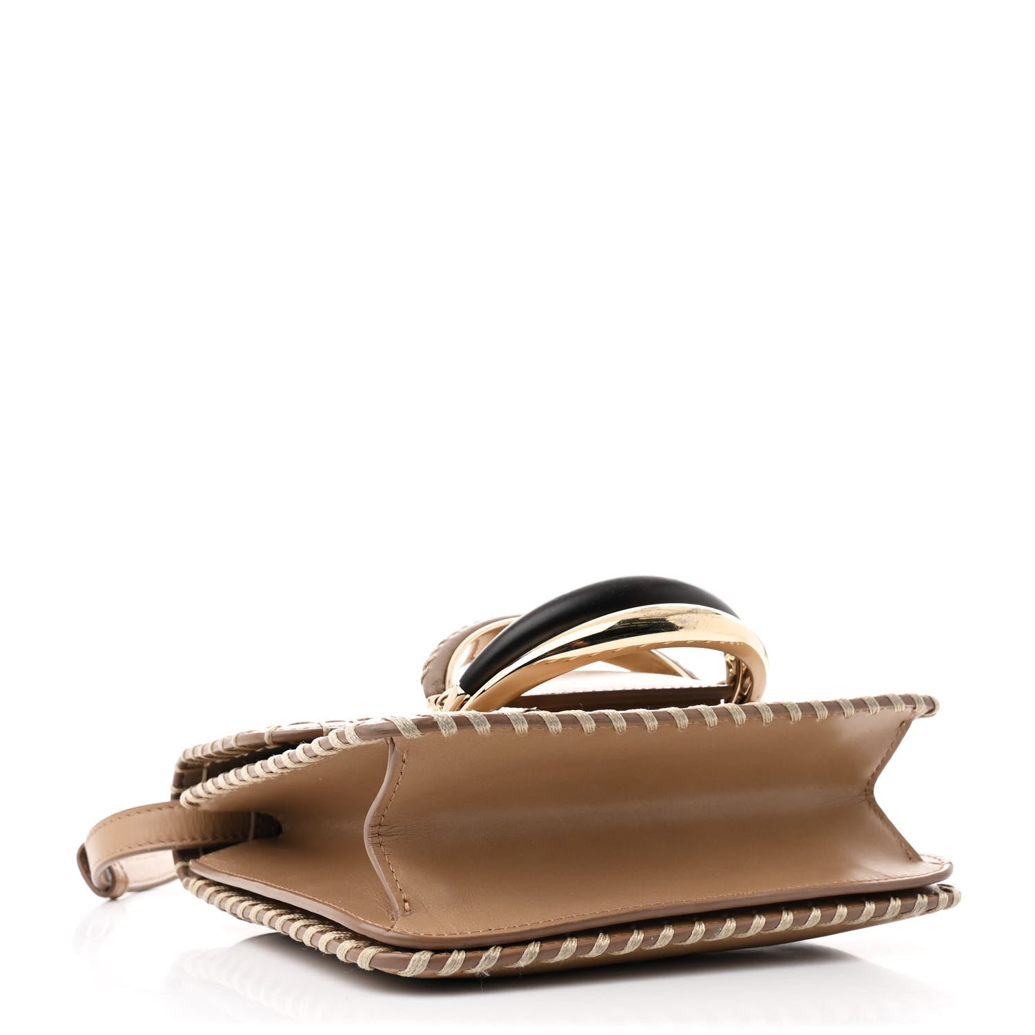 Calfskin Kattie Small Shoulder Bag Greyish Taupe