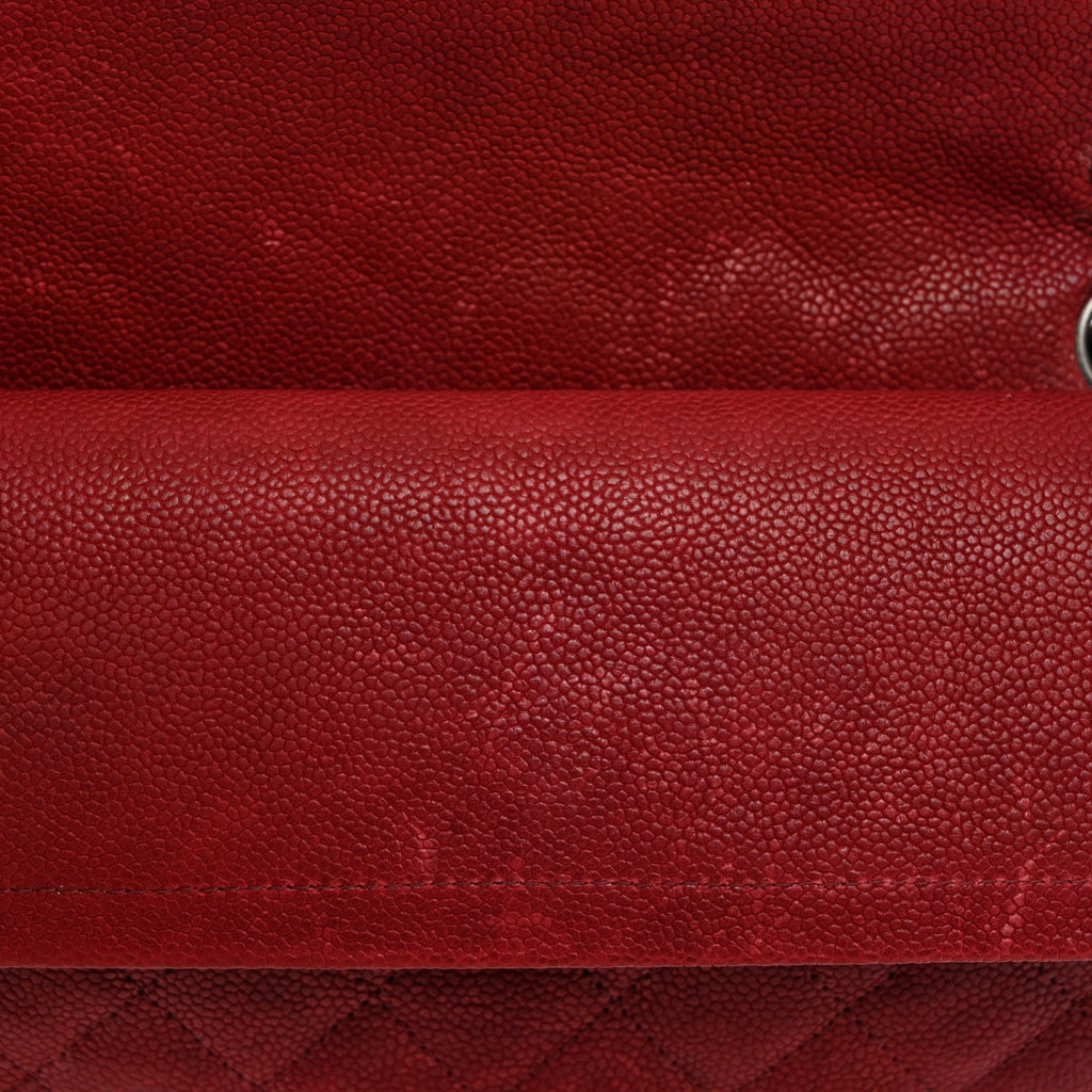Washed Caviar Quilted 2.55 Reissue 225 Bijoux Chain Flap Red