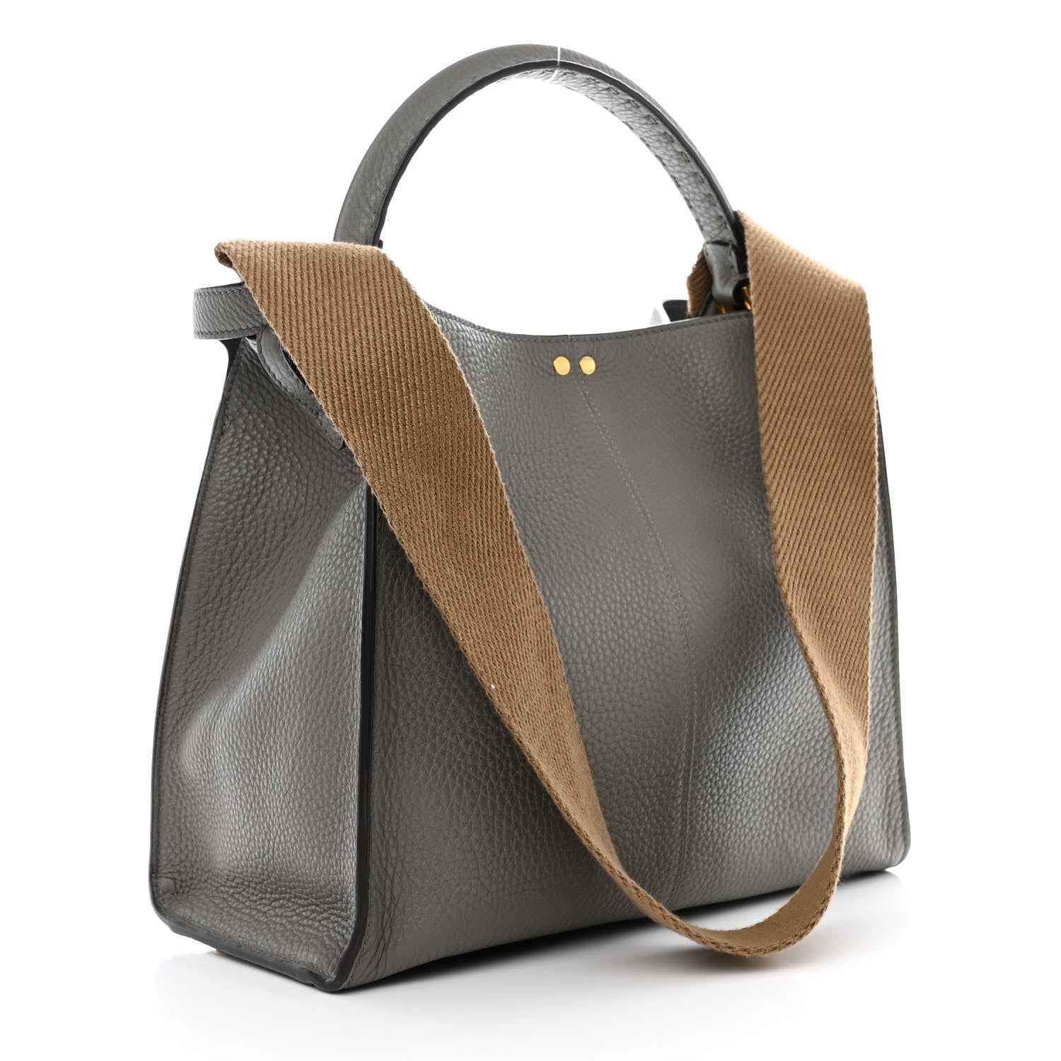 Cuoio Romano Selleria Bi-Color Medium Peekaboo X-Lite Moon Ghiaia