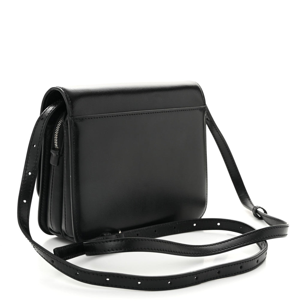 Shiny Box Calfskin Small B Bag Balenciaga Black