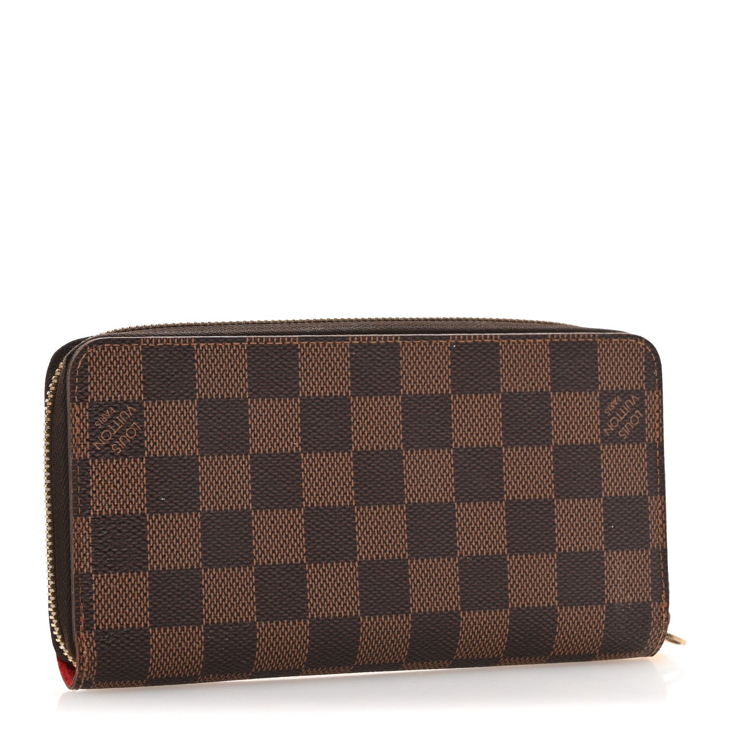 Damier Ebene 2016 Christmas Animation Zippy Wallet Rouge
