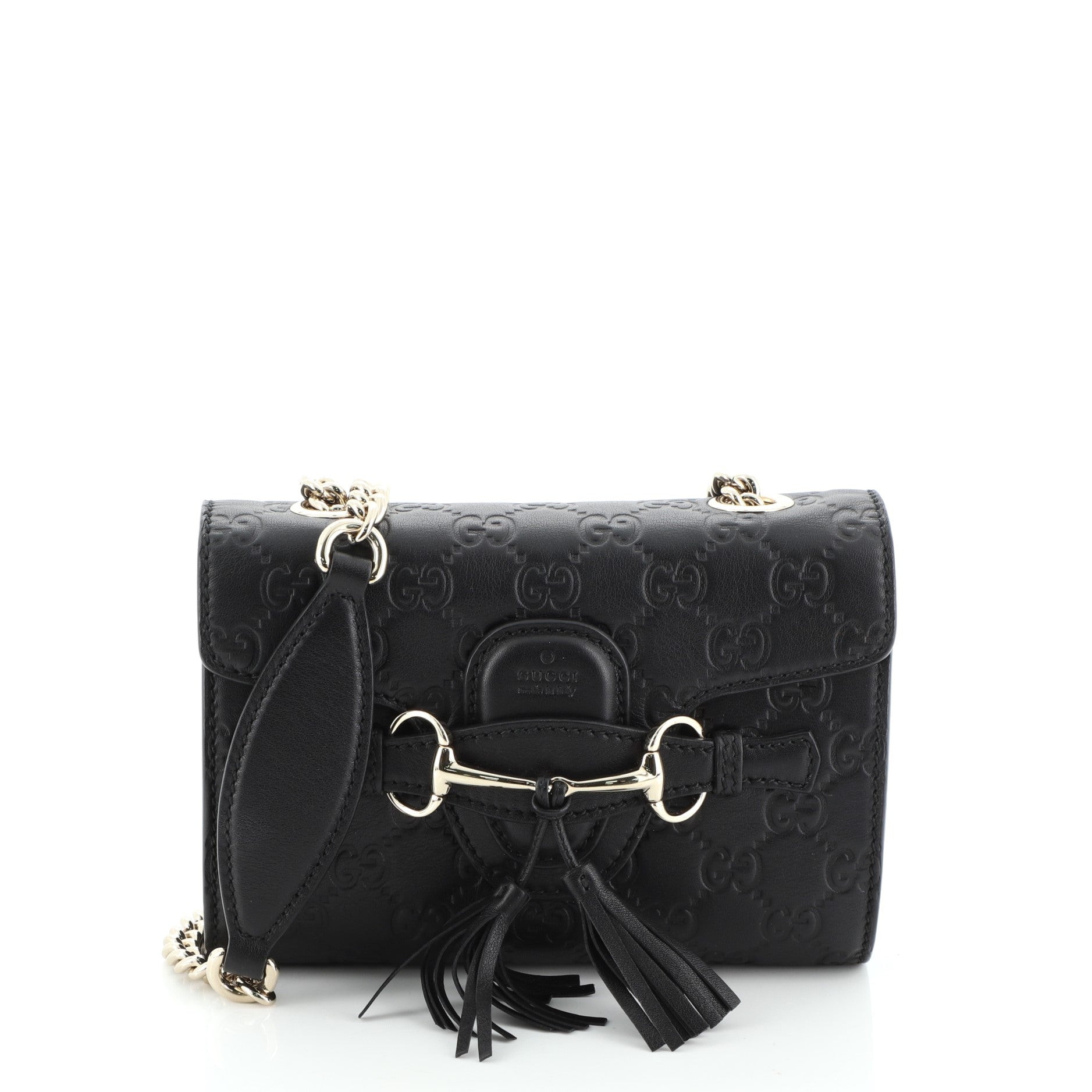 Emily Chain Flap Bag Guccissima Leather Mini
