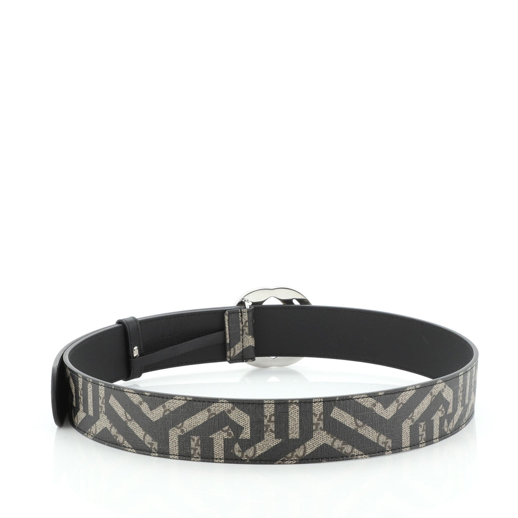 Interlocking G Belt Caleido Print GG Coated Canvas Wide 100