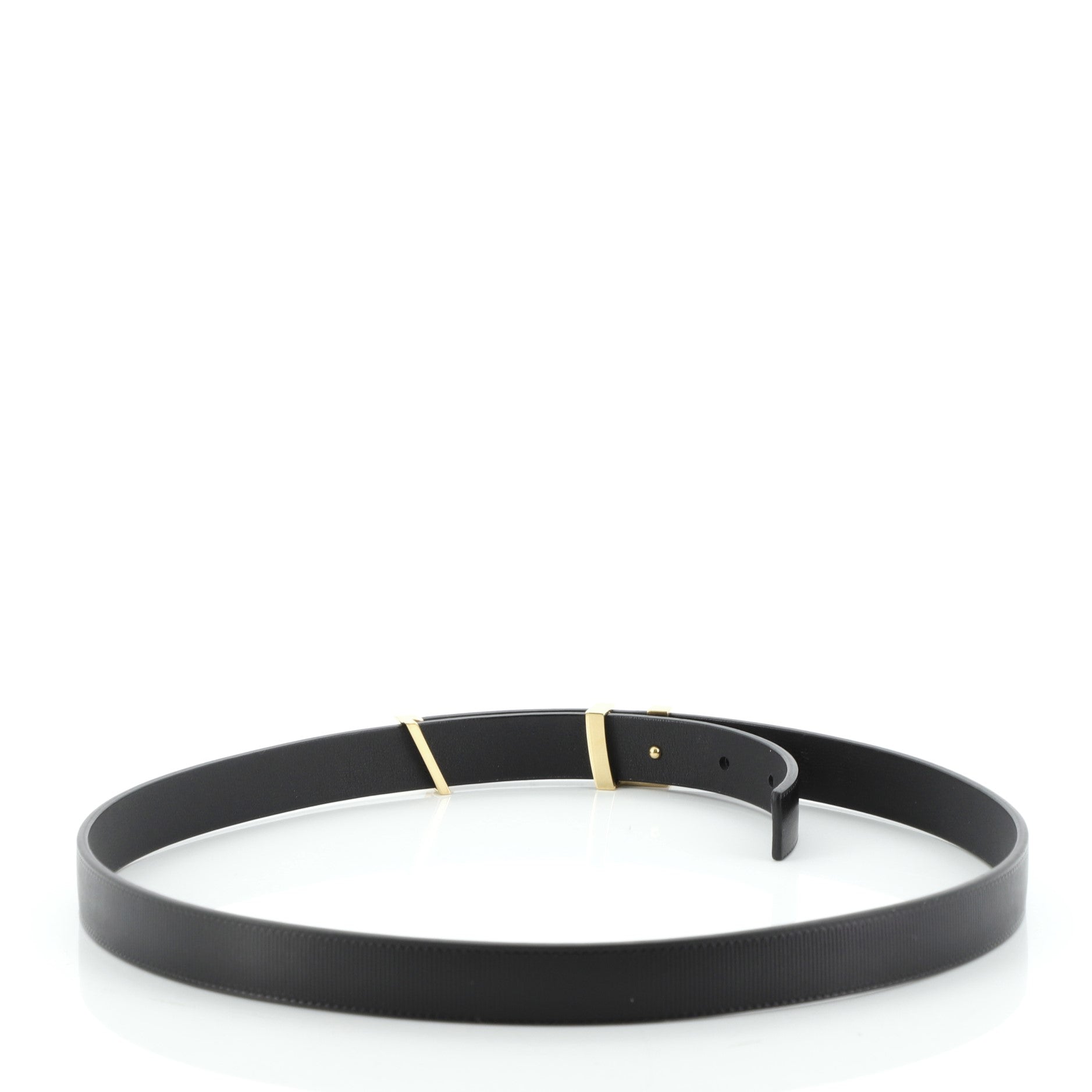 Initiales Belt Embossed Calfskin Thin 80