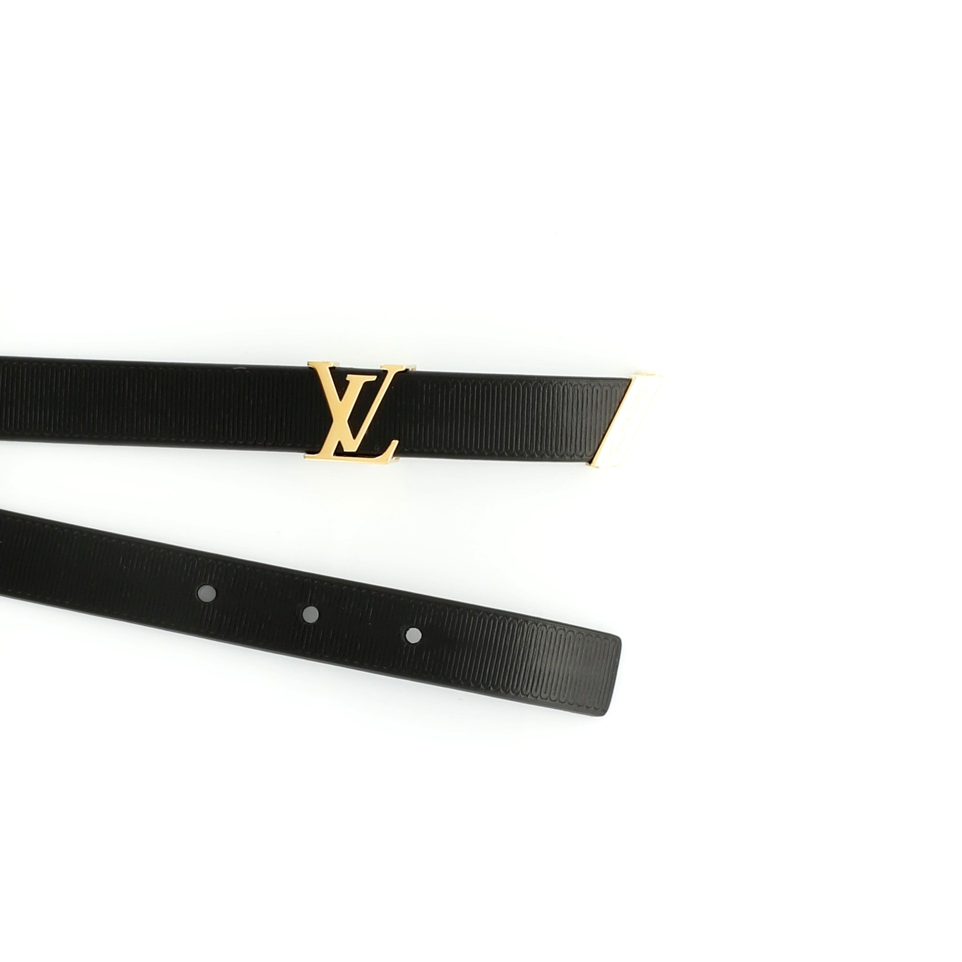 Initiales Belt Embossed Calfskin Thin 80
