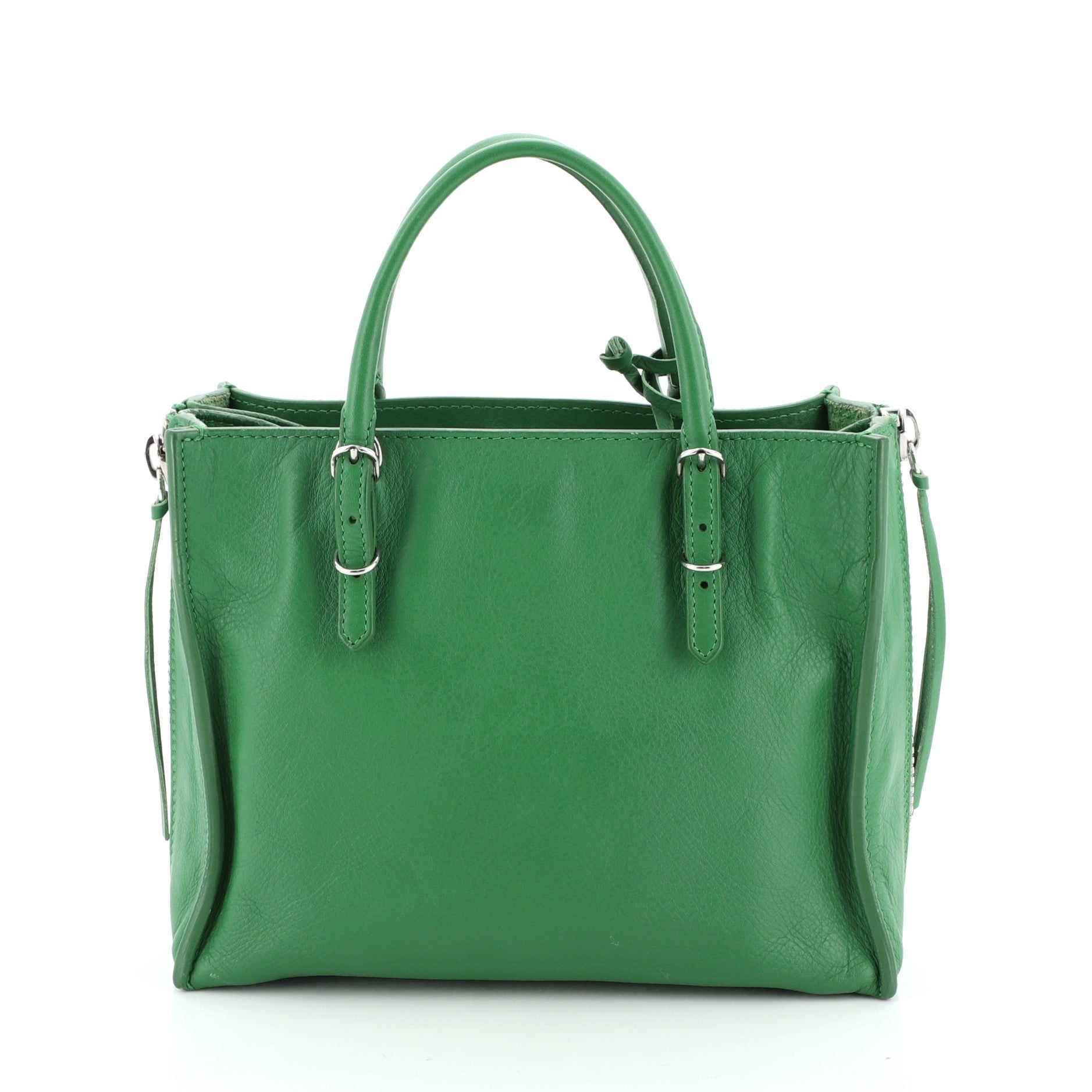 Papier A4 Zip Around Classic Studs Bag Leather Mini