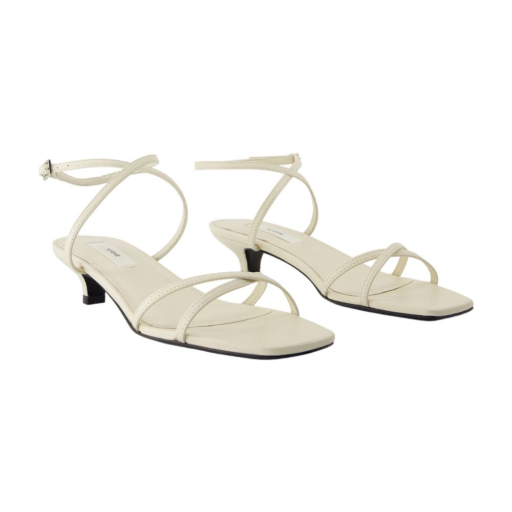 Women's Crossover Sandals - TOTEME - Leather - White