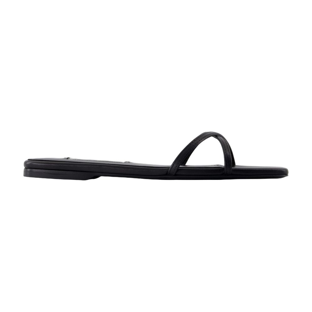 Women's Crossover Sandals - TOTEME - Leather - Black
