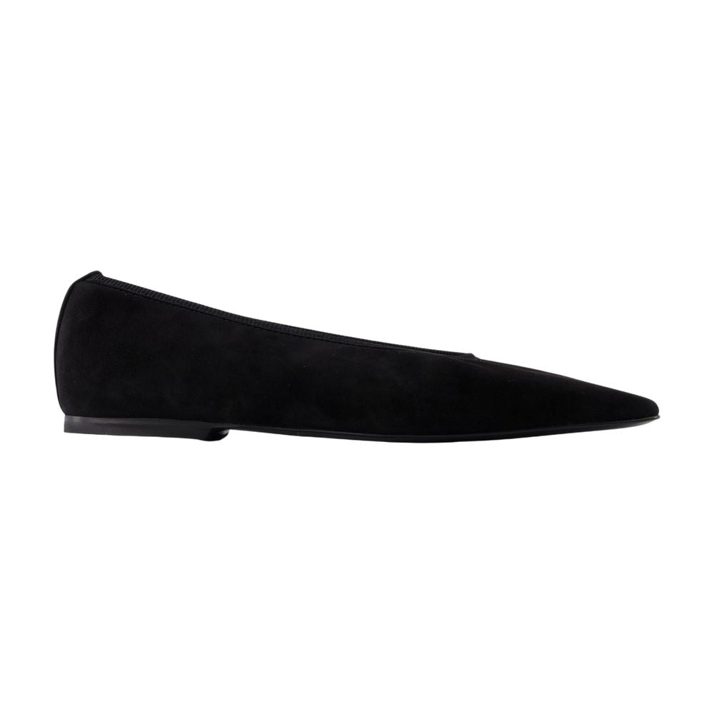 Women's Minimalist Ballerinas - TOTEME - Leather - Black