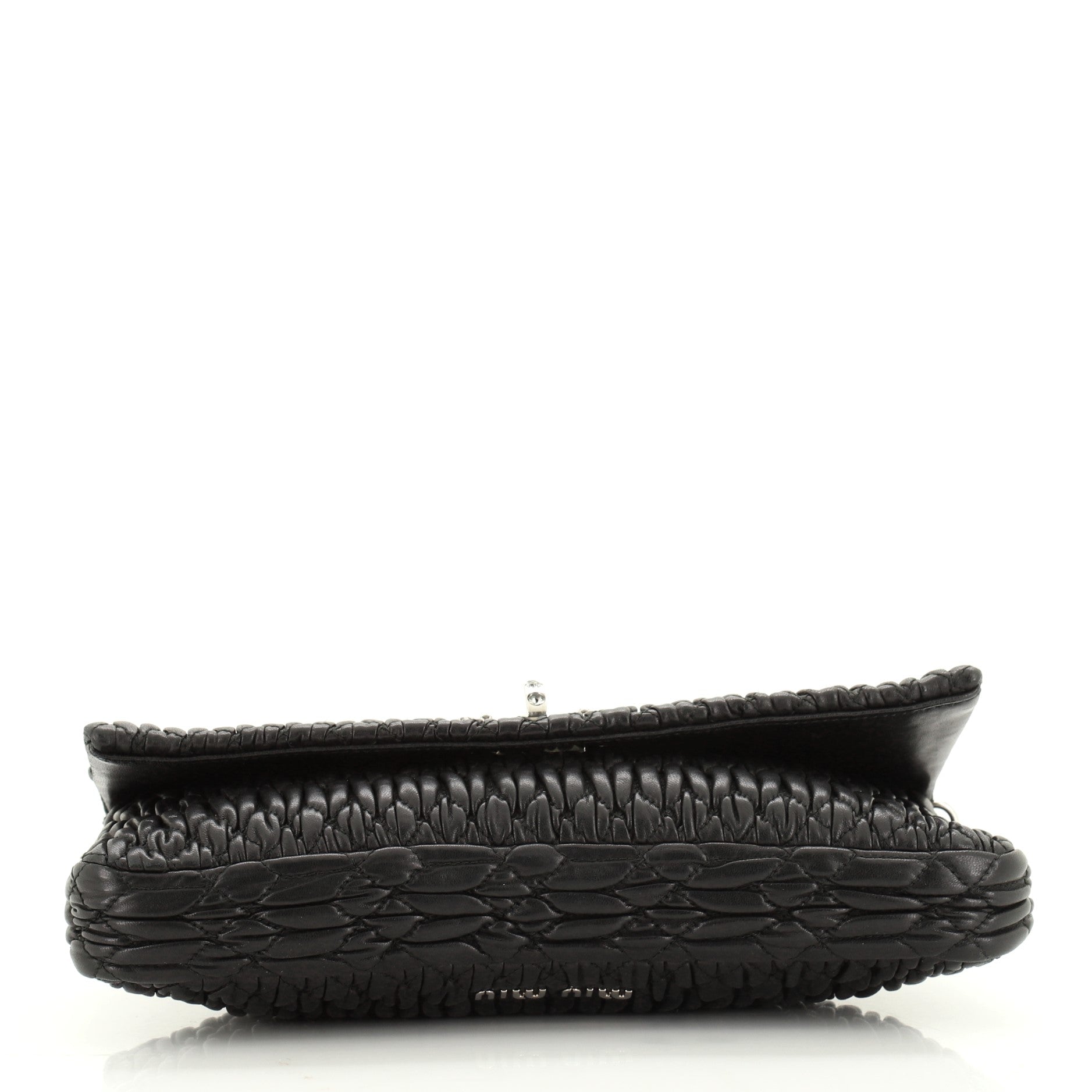Crystal Clutch Matelasse Leather Medium