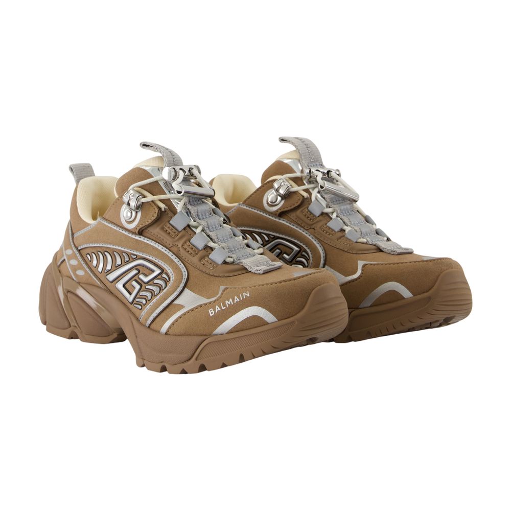 Women's Cosmic Dust Sneakers - Balmain - Leather - Neutral