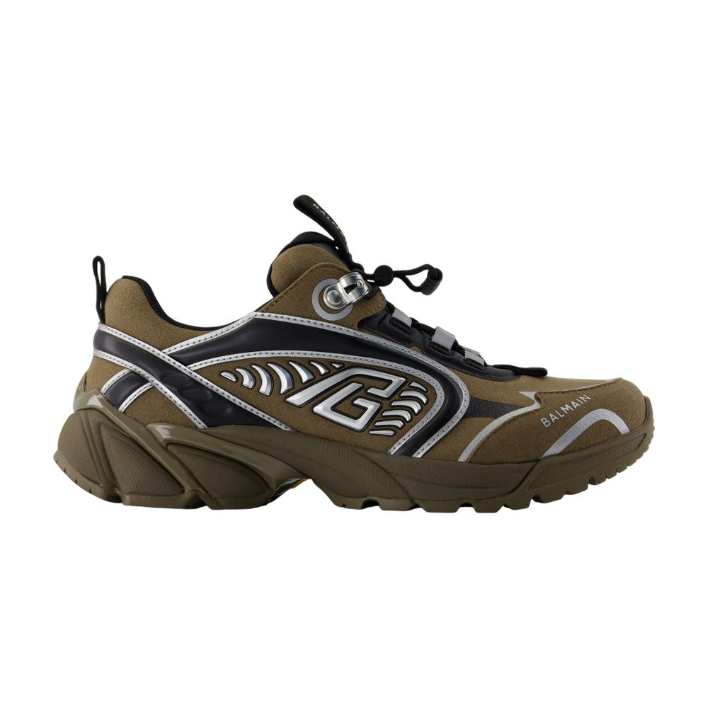 Women's Cosmic Dust sneakers - Balmain - Leather - Khaki
