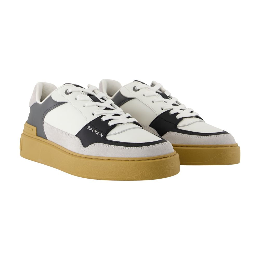 Women's B-Court Flip Sneakers - Balmain - Leather - Grey