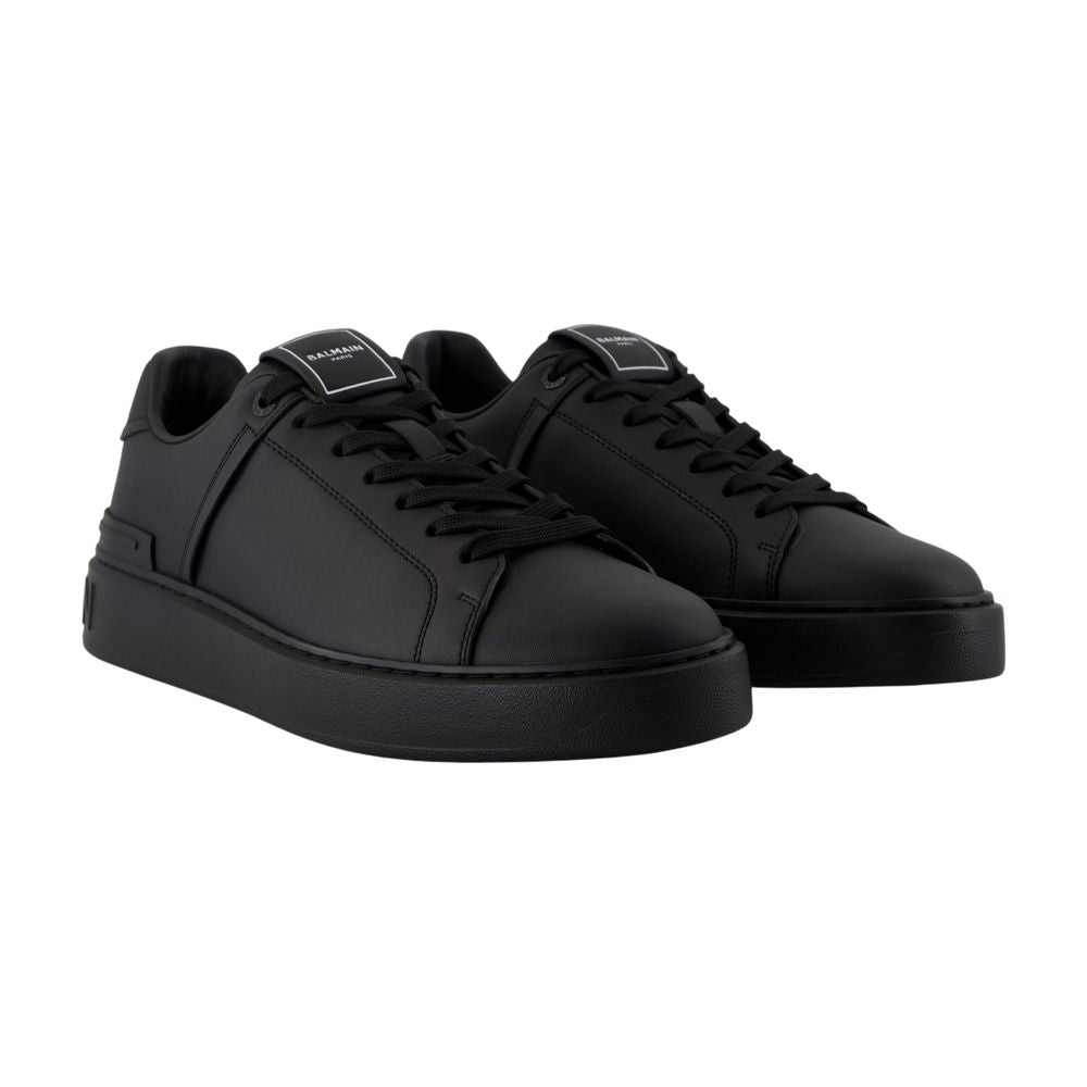 Women's B-Court Sneakers - Balmain - Leather - Black