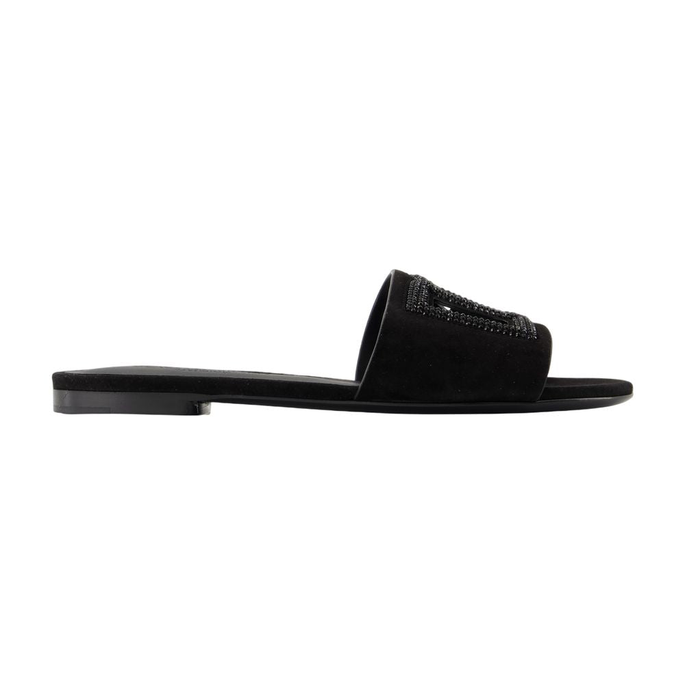Women's Gruppo 40 Sandals - Dolce&Gabbana - Leather - Black