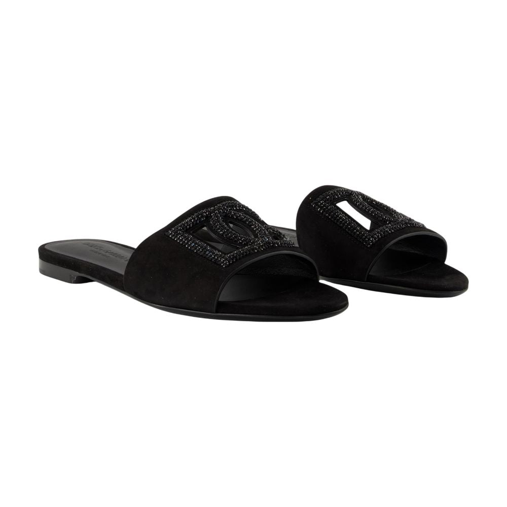 Women's Gruppo 40 Sandals - Dolce&Gabbana - Leather - Black