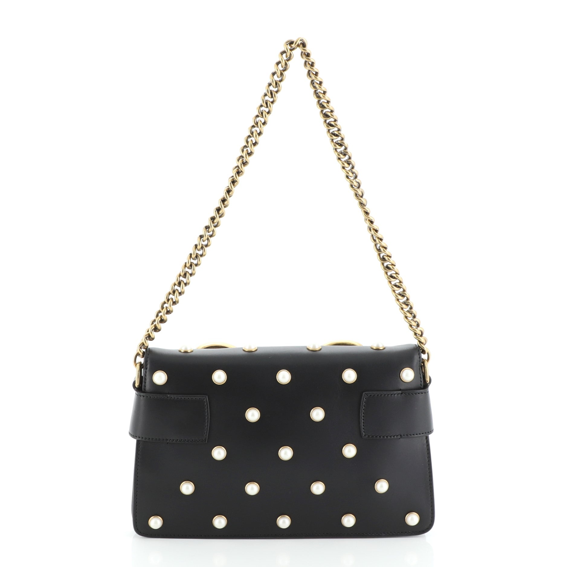Broadway Pearly Bee Shoulder Bag Embellished Leather Mini