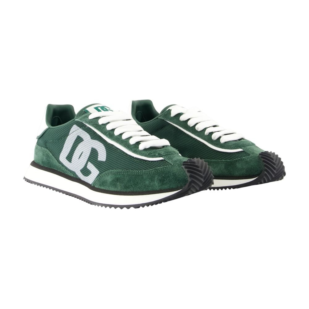 Women's Cushion Sneakers - Dolce&Gabbana - Leather - Green