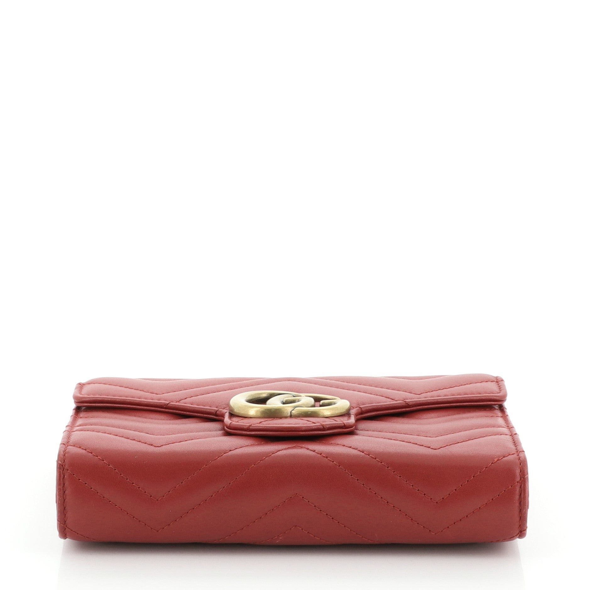 GG Marmont Chain Wallet Matelasse Leather Mini