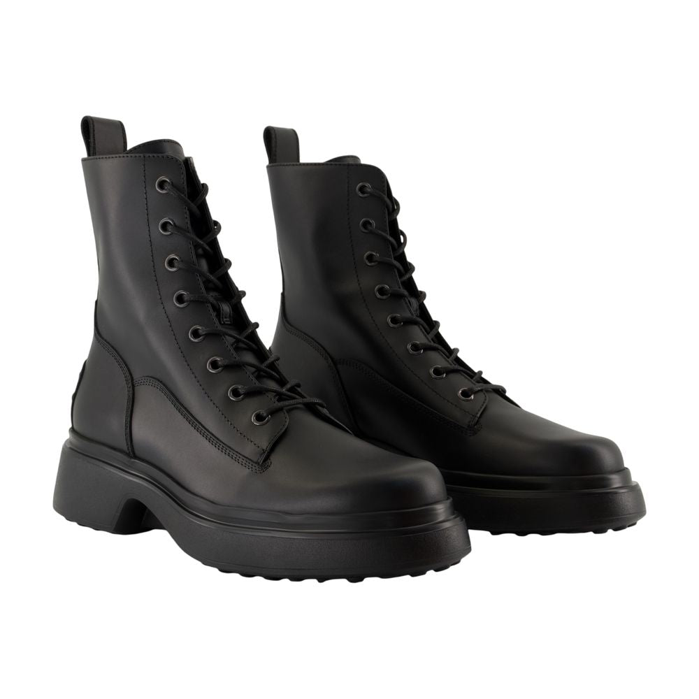 Women's Gomma 74l Ankle Boots - Tod's - Leather - Black