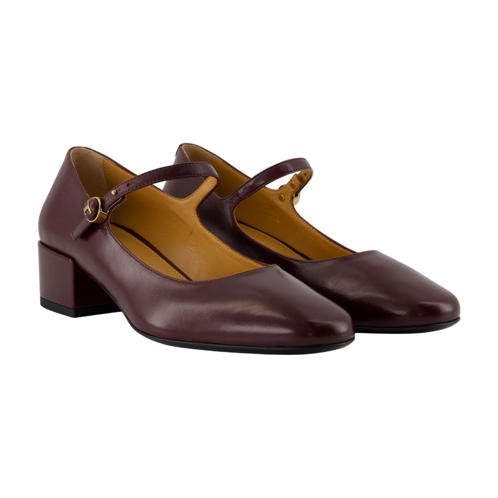 Women's Mary Janes - Tod's - Leather - Bordeaux