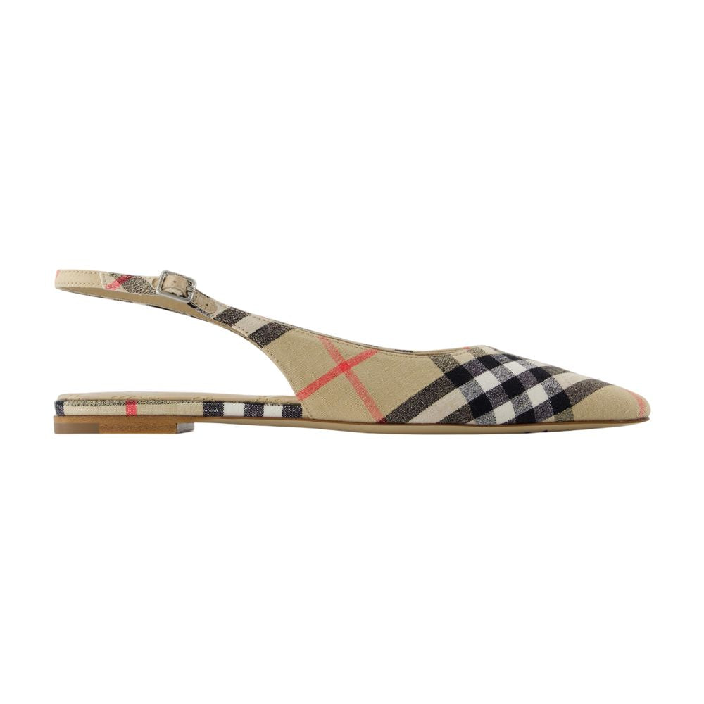 Dame 05 Slingbacks - Burberry - Linen - Beige