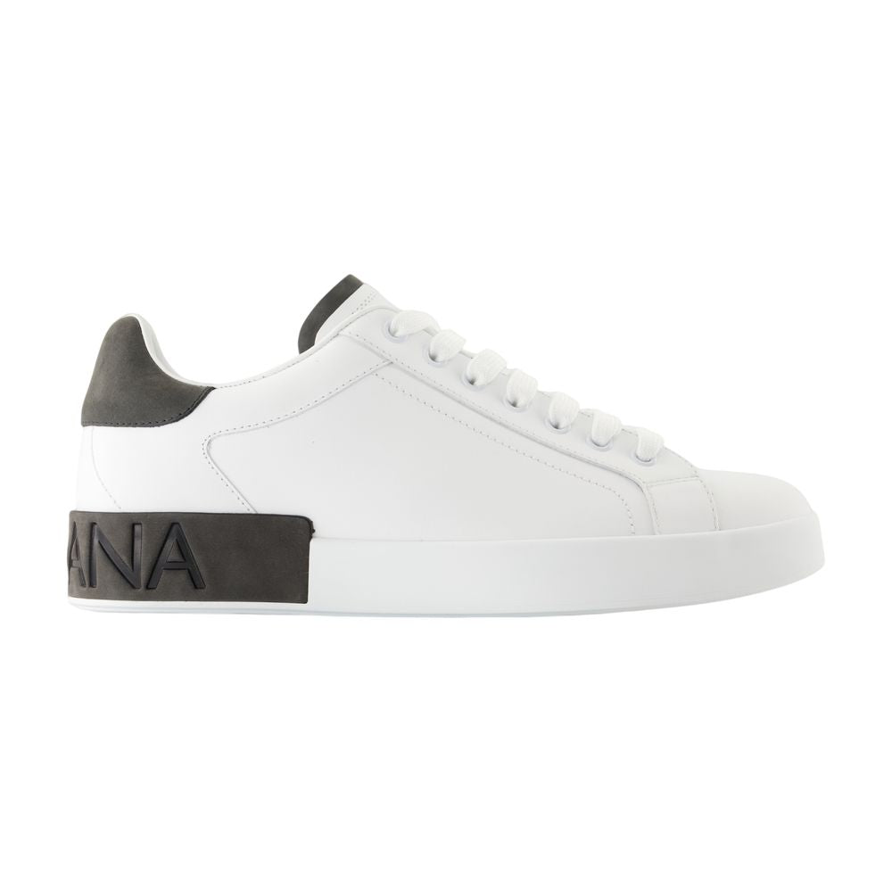 Women's Portofino Sneakers - Dolce&Gabbana - Leather - White