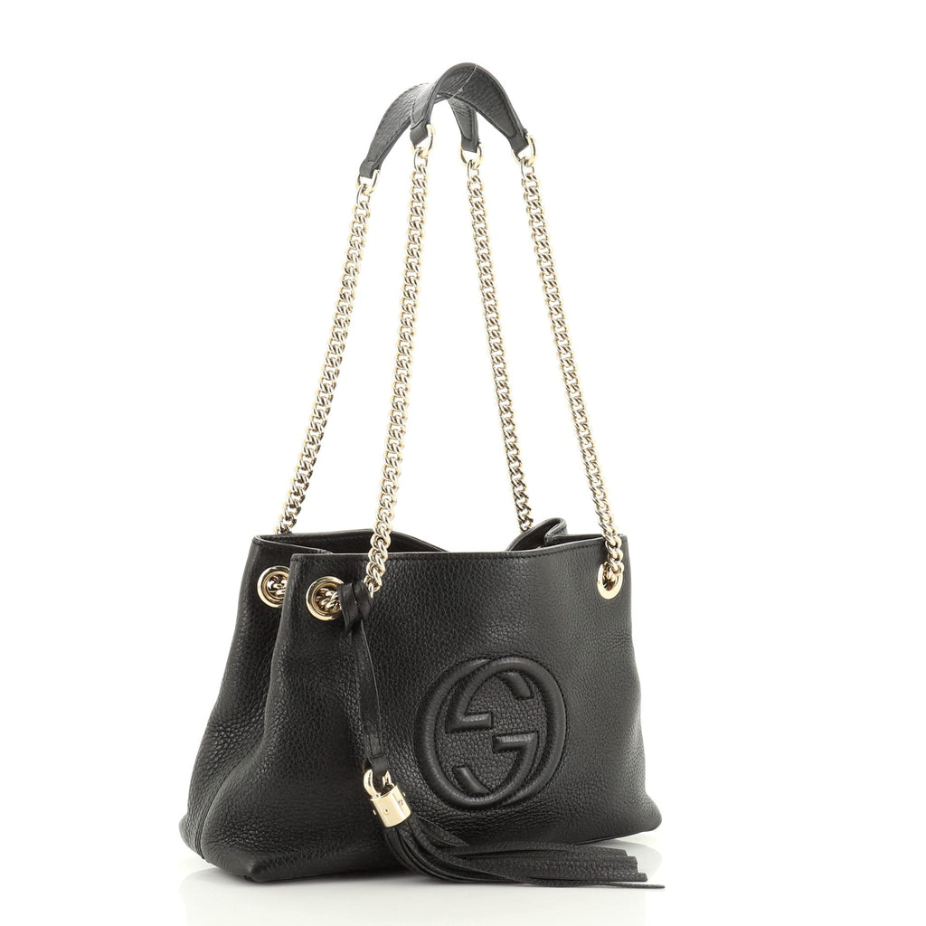 Soho Chain Strap Shoulder Bag Leather Mini