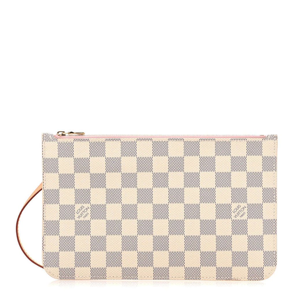 Damier Azur Neverfull MM GM Pochette Rose Ballerine