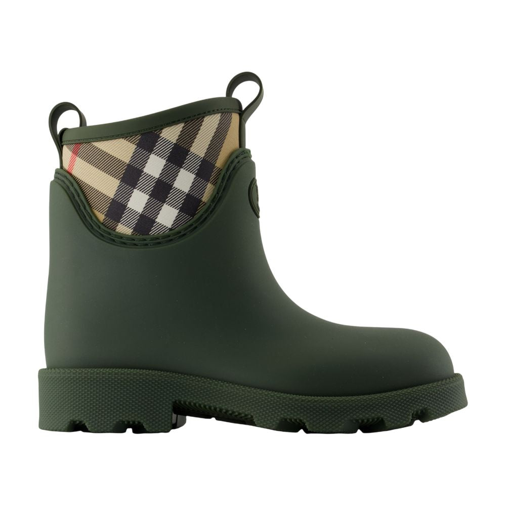 Women's Marsh Stamp Low Ankle Boots - Burberry - Synthetic - Green