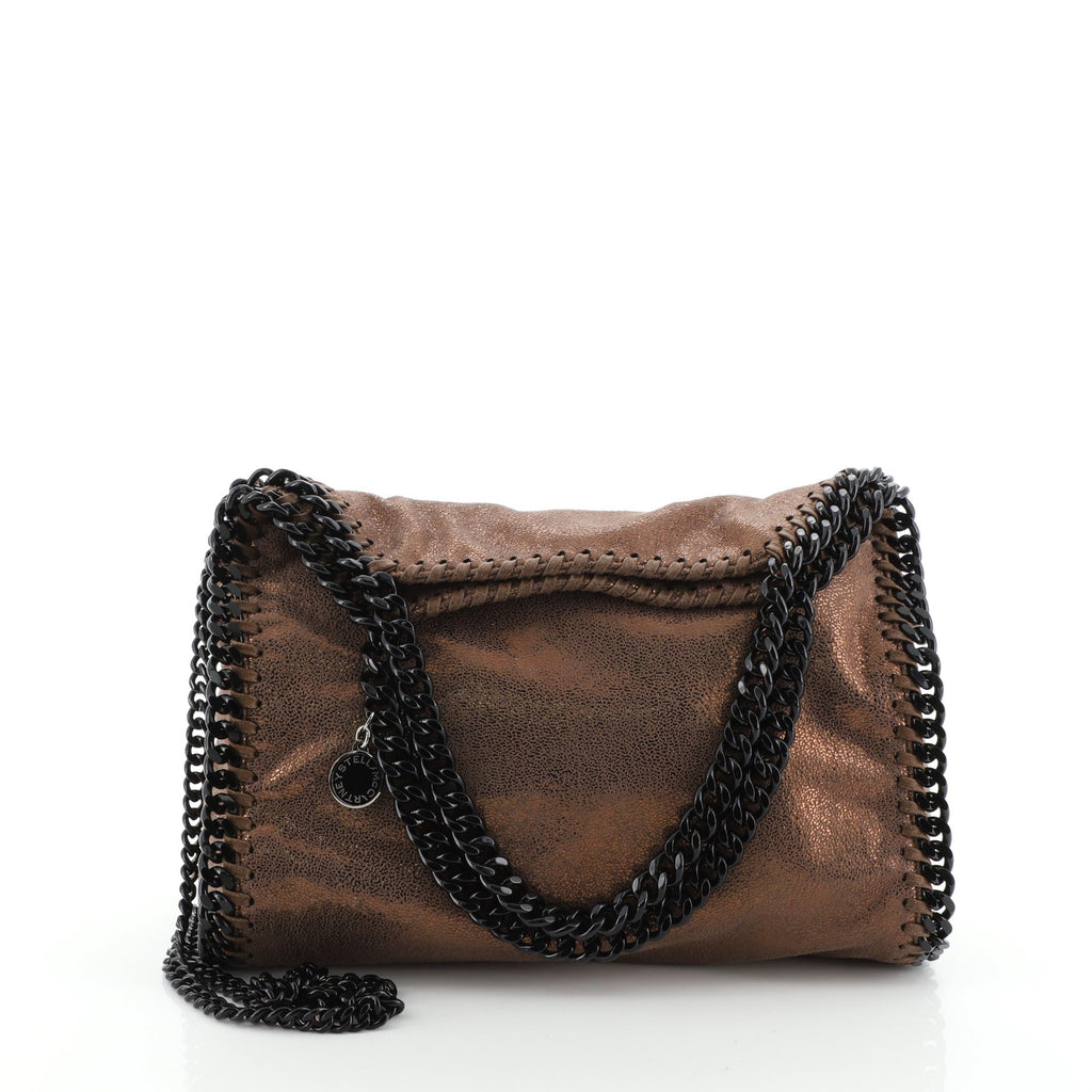 Falabella Fold Over Crossbody Bag Shaggy Deer Mini