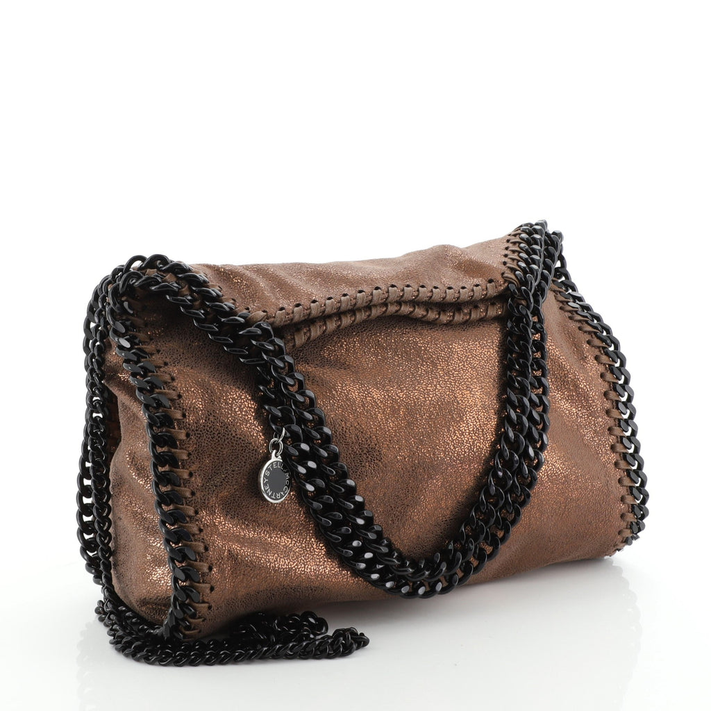 Falabella Fold Over Crossbody Bag Shaggy Deer Mini