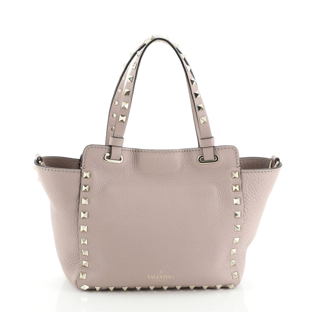 Rockstud Tote Pebbled Leather Mini