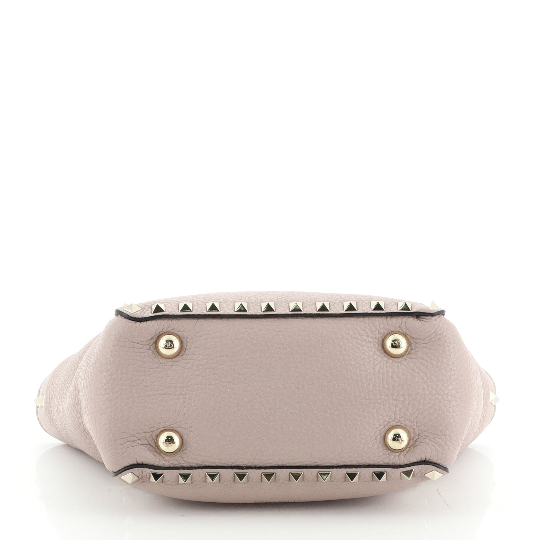 Rockstud Tote Pebbled Leather Mini