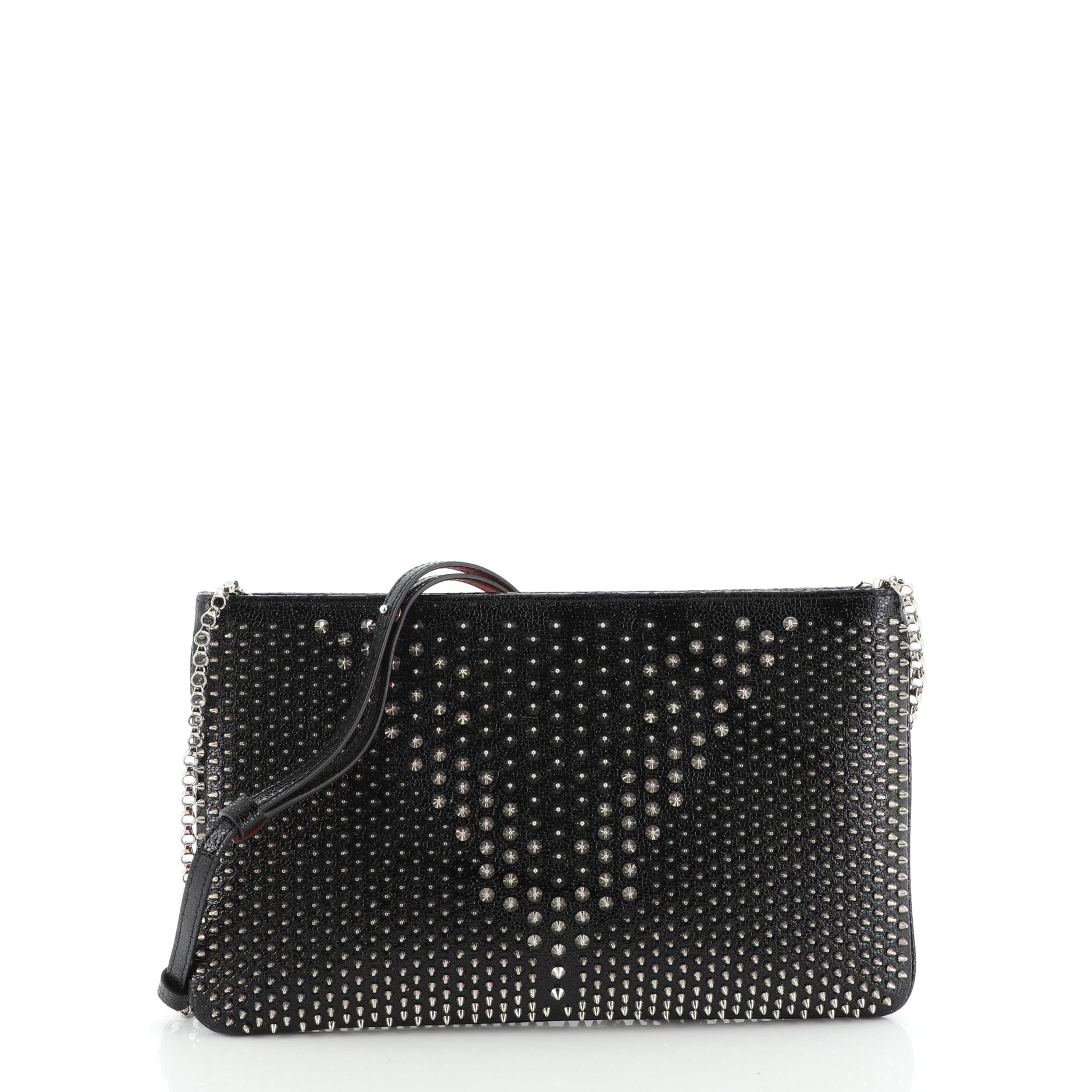 Loubiposh Clutch Spiked Leather