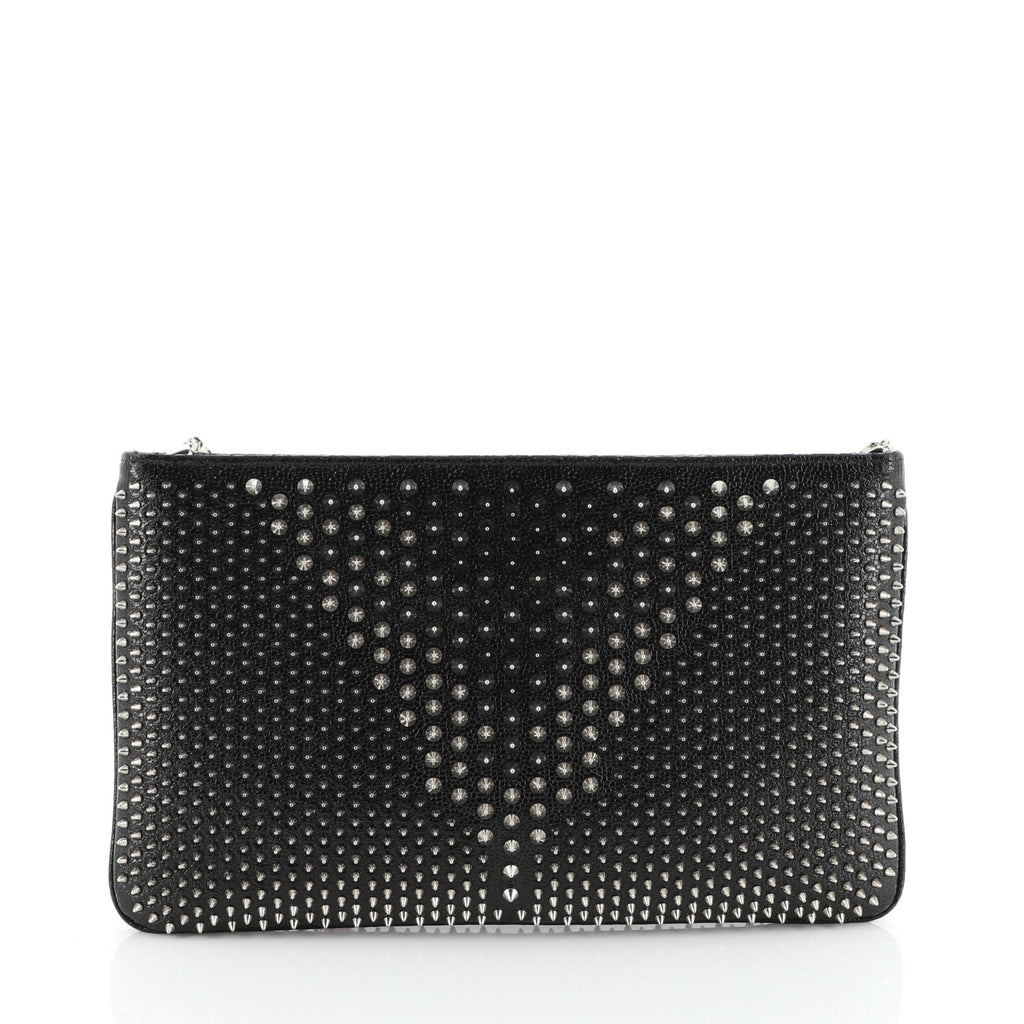 Loubiposh Clutch Spiked Leather