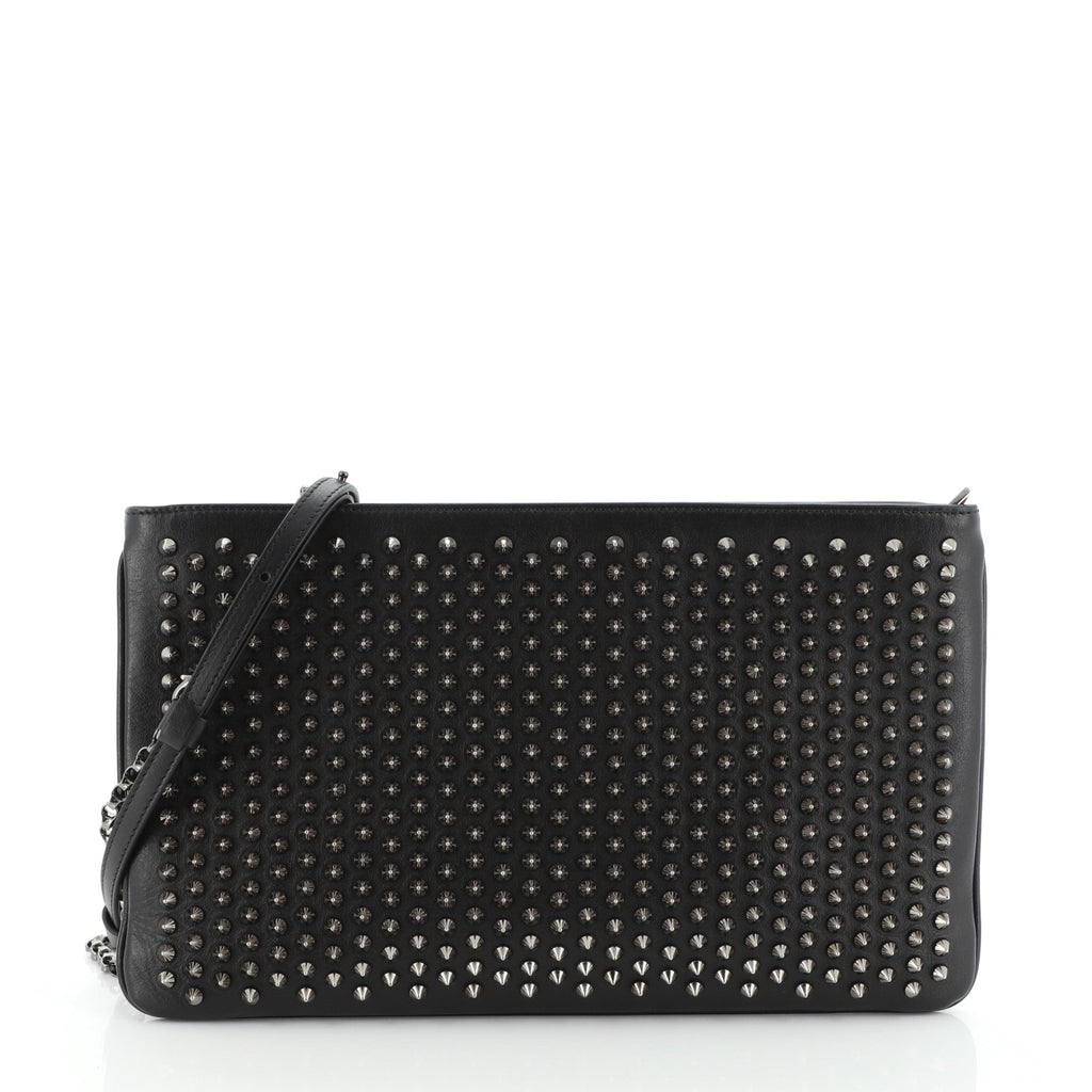 Loubiposh Clutch Spiked Leather